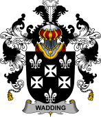 Irish Family Coat of Arms (v.25b) Wadding