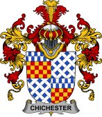Irish Family Coat of Arms (v.25b) Chichester