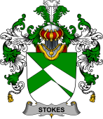 Irish Family Coat of Arms (v.25b) Stokes