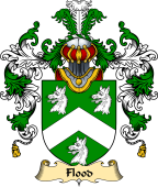 Irish Family Coat of Arms (v.25a) Flood