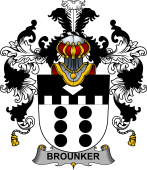 Irish Family Coat of Arms (v.25b) Brounker
