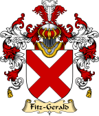 Irish Family Coat of Arms (v.25a) Fitz-Gerald