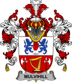 Irish Family Coat of Arms (v.25b) Mulvihill or O'Mulvihill