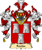 French Family Coat of Arms (v.25) Fortin II
