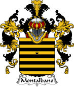Italian Family Coat of Arms (v.25b) Montalbano