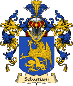 Italian Family Coat of Arms (v.25a) Sebastiani