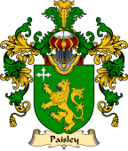 Irish Family Coat of Arms (v.25a) Paisley or Peasley