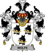 Irish Family Coat of Arms (v.25b) Wolfe