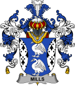 Irish Family Coat of Arms (v.25b) Mills
