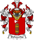 Italian Family Coat of Arms (v.25b) Delvecchio