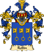 French Family Coat of Arms (v.25) Rollin