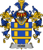 Irish Family Coat of Arms (v.25b) Hone or O'Hone