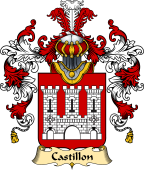 French Family Coat of Arms (v.25) Castillon