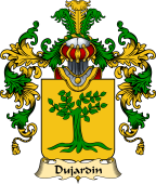 French Family Coat of Arms (v.25) Jardin (du)