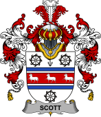 Irish Family Coat of Arms (v.25b) Scott