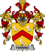 Irish Family Coat of Arms (v.25b) Fanning