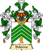 French Family Coat of Arms (v.25) Delorme