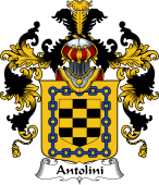 Italian Family Coat of Arms (v.25b) Antolini