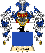 French Family Coat of Arms (v.25) Couttant
