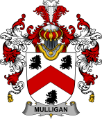 Irish Family Coat of Arms (v.25b) Mulligan or O'Mulligan