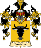 French Family Coat of Arms (v.25) Fontaine II