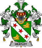 Irish Family Coat of Arms (v.25b) Heatley