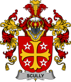 Irish Family Coat of Arms (v.25b) Scully or O'Scully