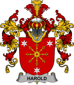 Irish Family Coat of Arms (v.25b) Harold or Harrell
