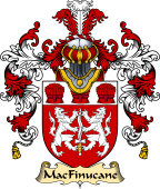 Irish Family Coat of Arms (v.25a) MacFinucane or Kinucane