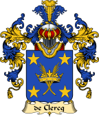 French Family Coat of Arms (v.25) Clercq (de)