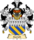Italian Family Coat of Arms (v.25a) Savioli