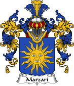 Italian Family Coat of Arms (v.25b) Marzari
