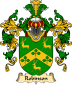 Irish Family Coat of Arms (v.25a) Robinson or Robison