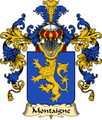French Family Coat of Arms (v.25) Montagne or Montaigne
