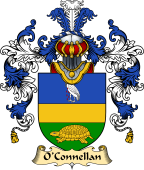 Irish Family Coat of Arms (v.25a) O'Connellan
